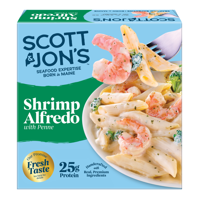 Scott & Jon's Shrimp Alfredo Pasta Bowl Frozen Meal | Giant Eagle