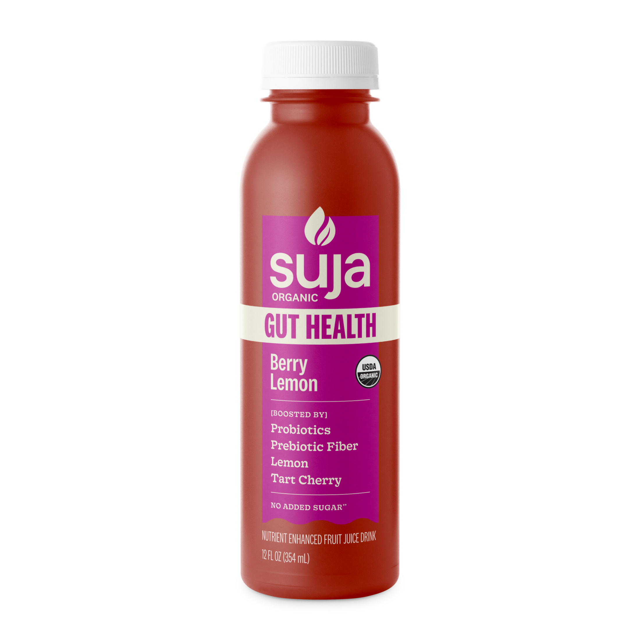 Suja Organic Gut Health Berry Lemon Cold Pressed Juice Drink, 12