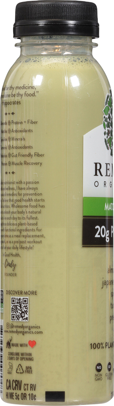 Remedy Organics Shake, 100% Plant Based, Matcha Fuel | Giant Eagle