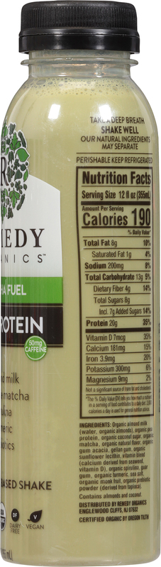 Remedy Organics Shake, 100% Plant Based, Matcha Fuel | Giant Eagle