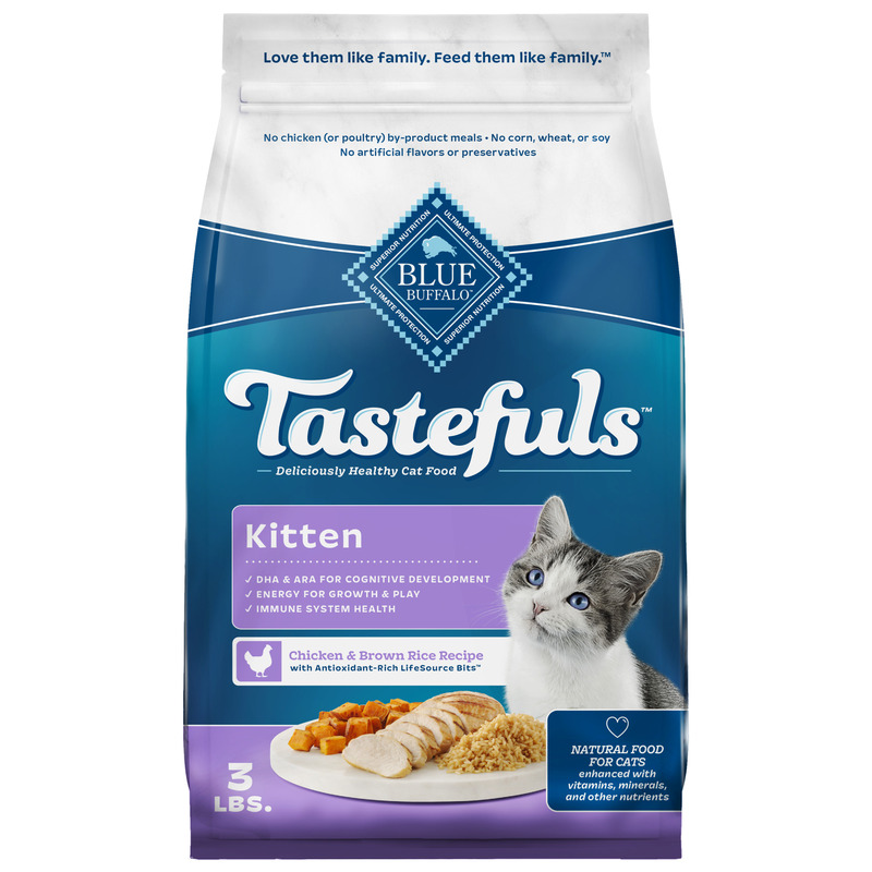 Blue Buffalo Tastefuls Kitten Food With DHA Dry Cat Food Made in