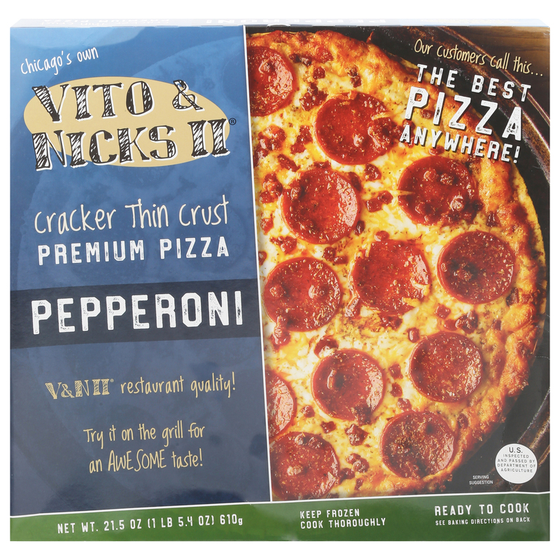 Vito & Nicks II Premium Pizza, Pepperoni, Cracker Thin Crust