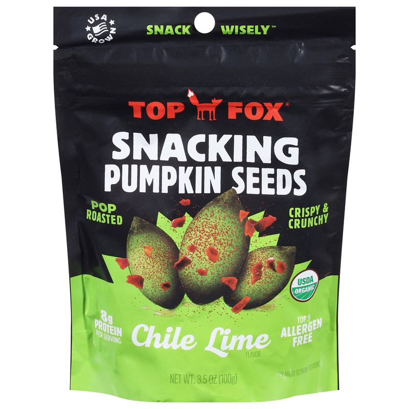 Top Fox Pumpkin Seeds, Chile-Lime, Pop Roasted | Giant Eagle
