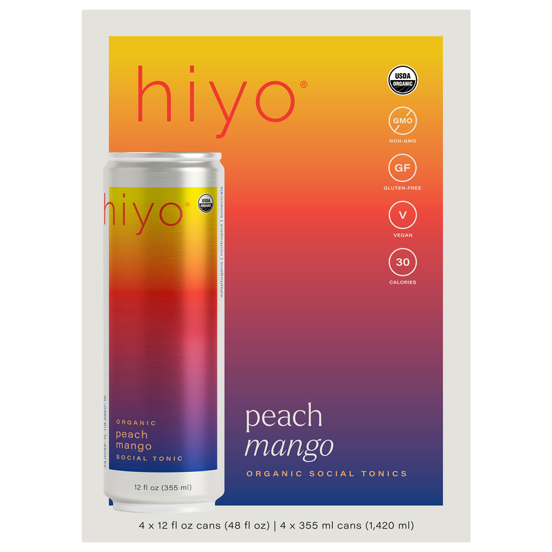 Hiyo Organic Peach Mango Social Tonic | Giant Eagle | Because It