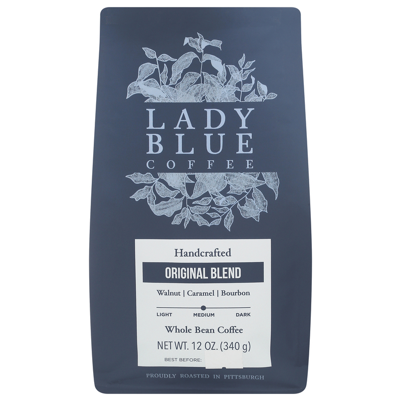 Lady Blue Coffee Coffee, Whole Bean, Medium Roast, Original Blend