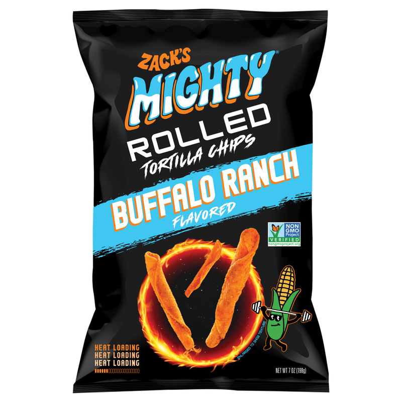 Zack's Mighty Rolled Fiery Nacho Flavored Tortilla Chips | Giant