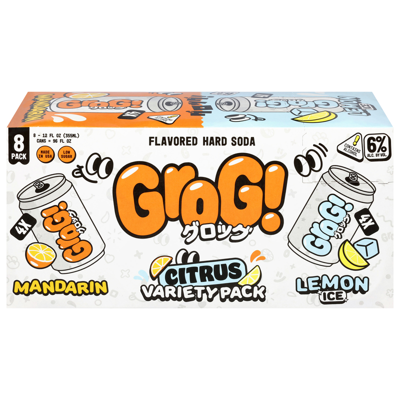 Grog! Citrus Hard Soda Variety Pack | Giant Eagle | Because It