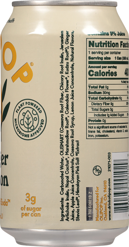 Olipop Ginger Lemon Soda | Giant Eagle | Because It Matters