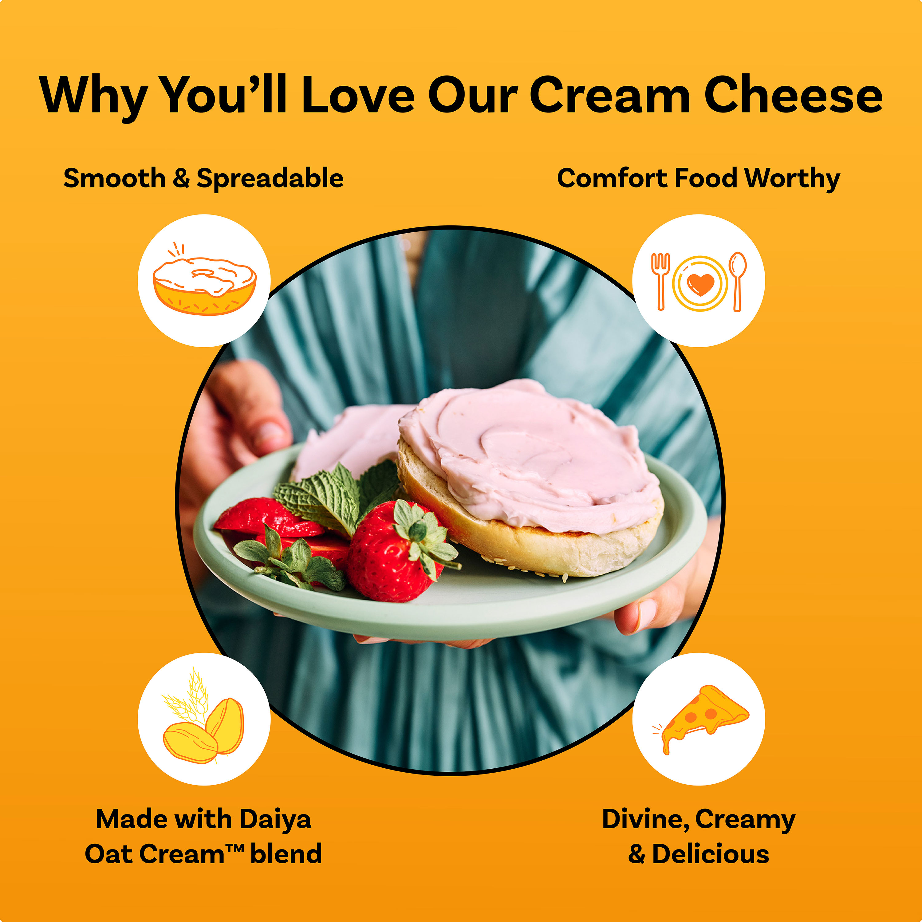 Daiya Dairy Free Cinnamon Twist Cream Cheese - 8 oz | Giant Eagle