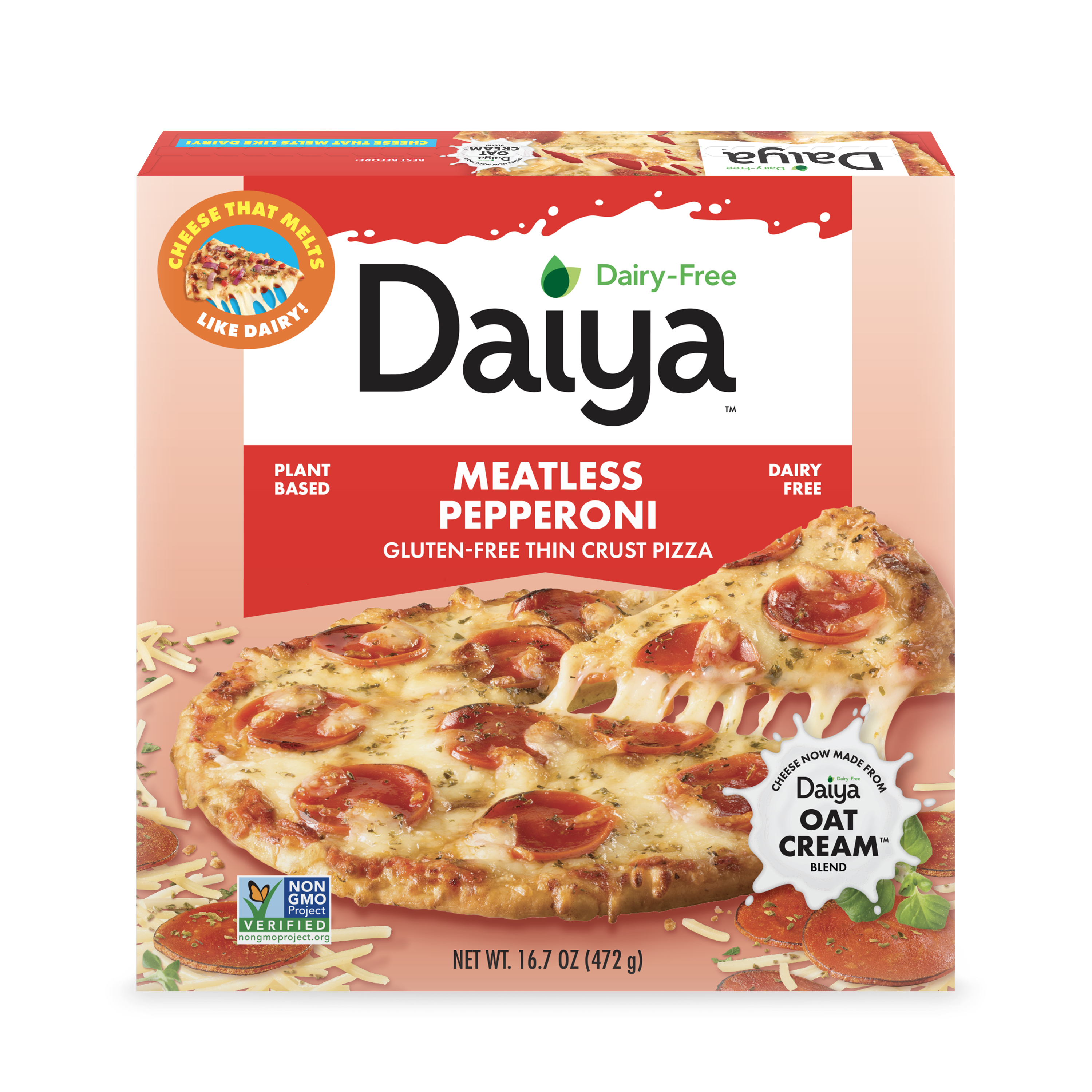 Daiya Dairy Free Gluten Free Meatless Pepperoni Pizza - 16.7 oz