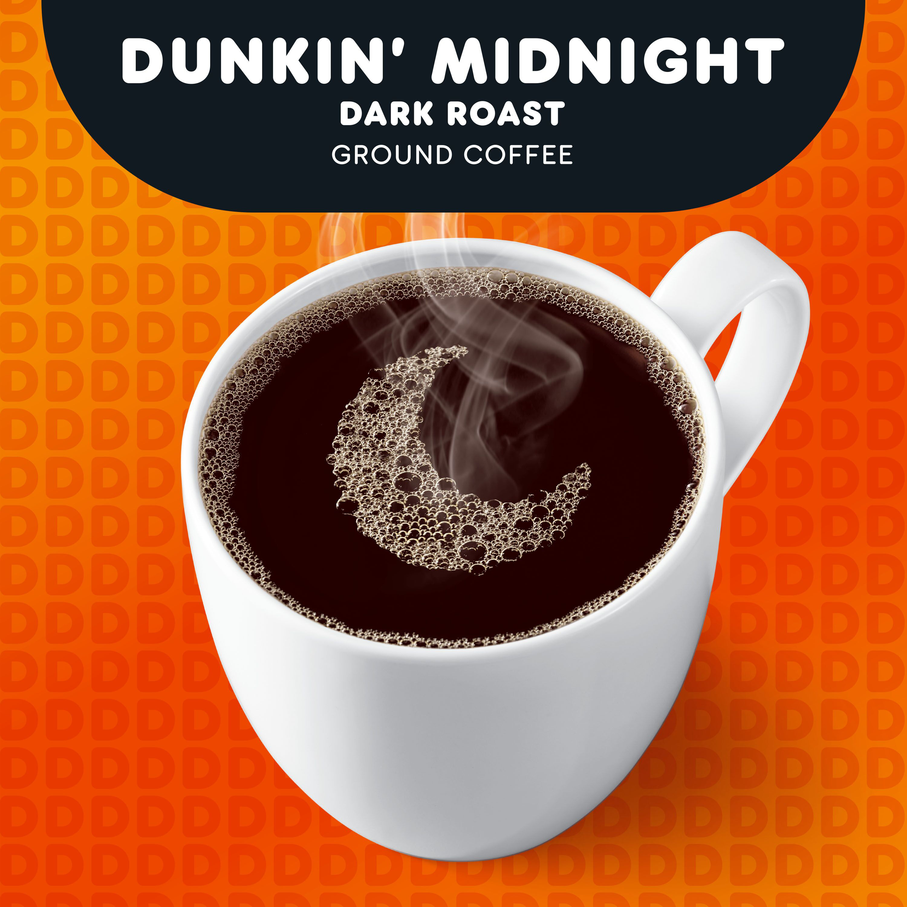 Dunkin' Midnight Dark Roast Coffee, Keurig K-Cup Pods, 10 Count