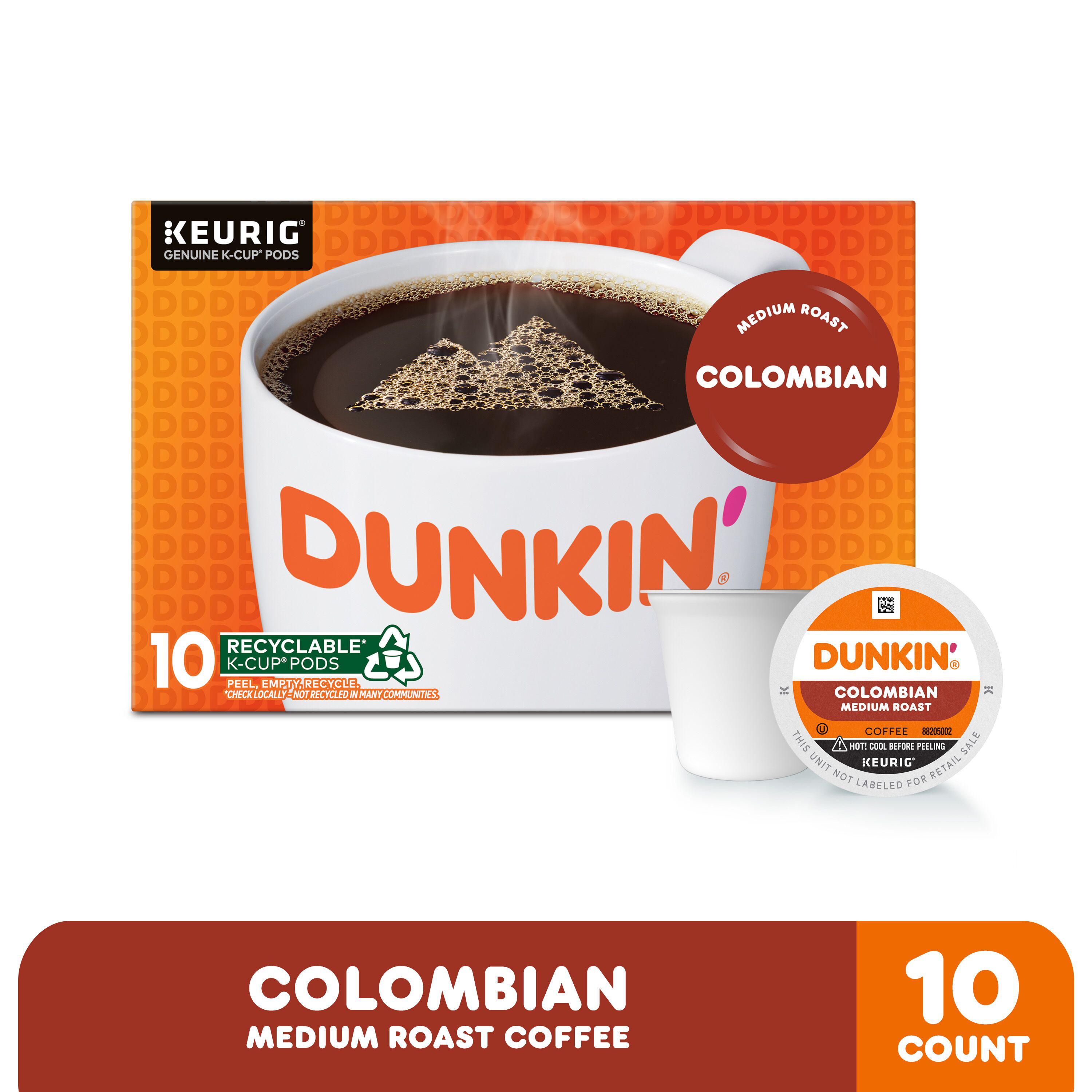 Dunkin' Hazelnut Artificially Flavored Coffee, Keurig K-Cup Pods