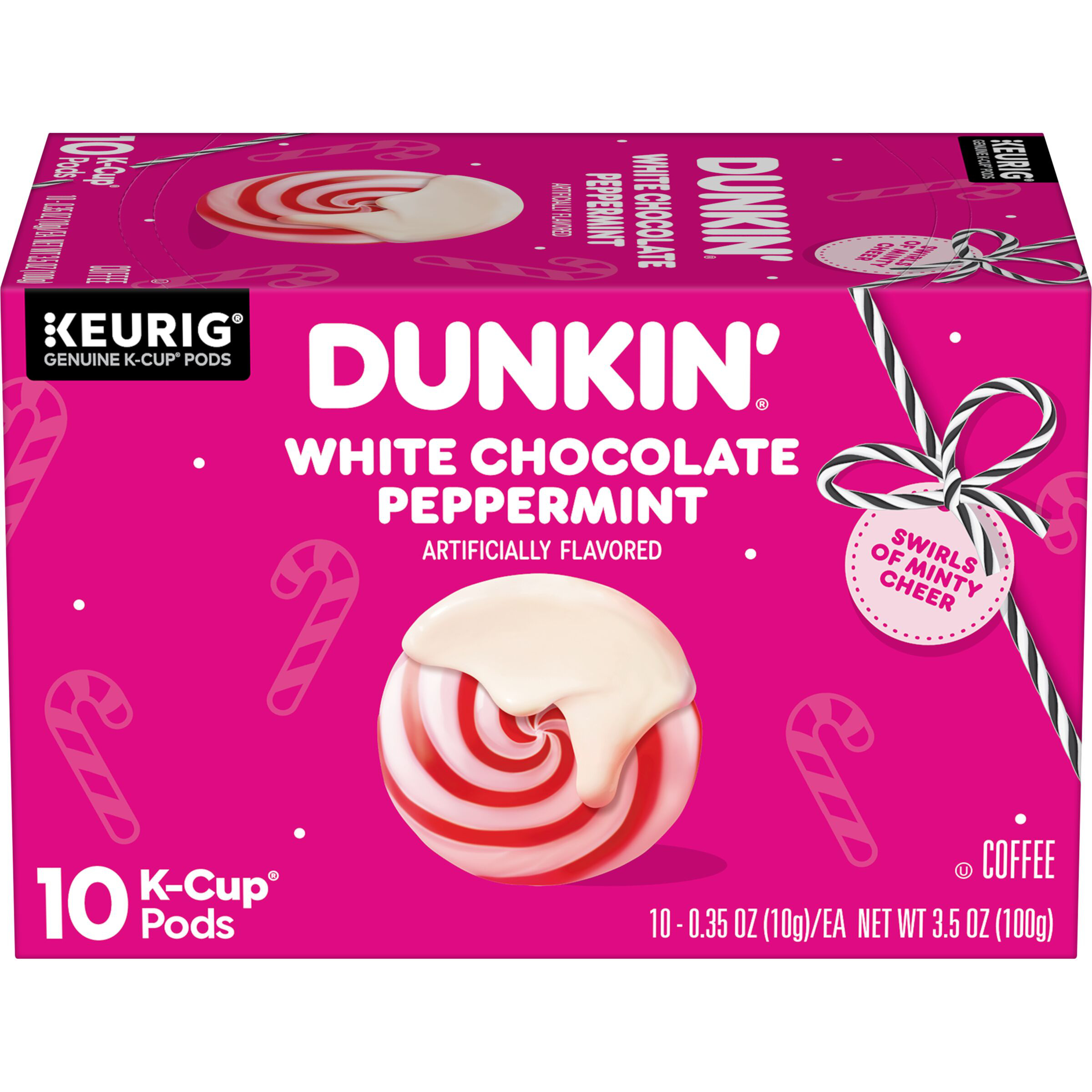 Dunkin' White Chocolate Peppermint Artificially Flavored Coffee, K
