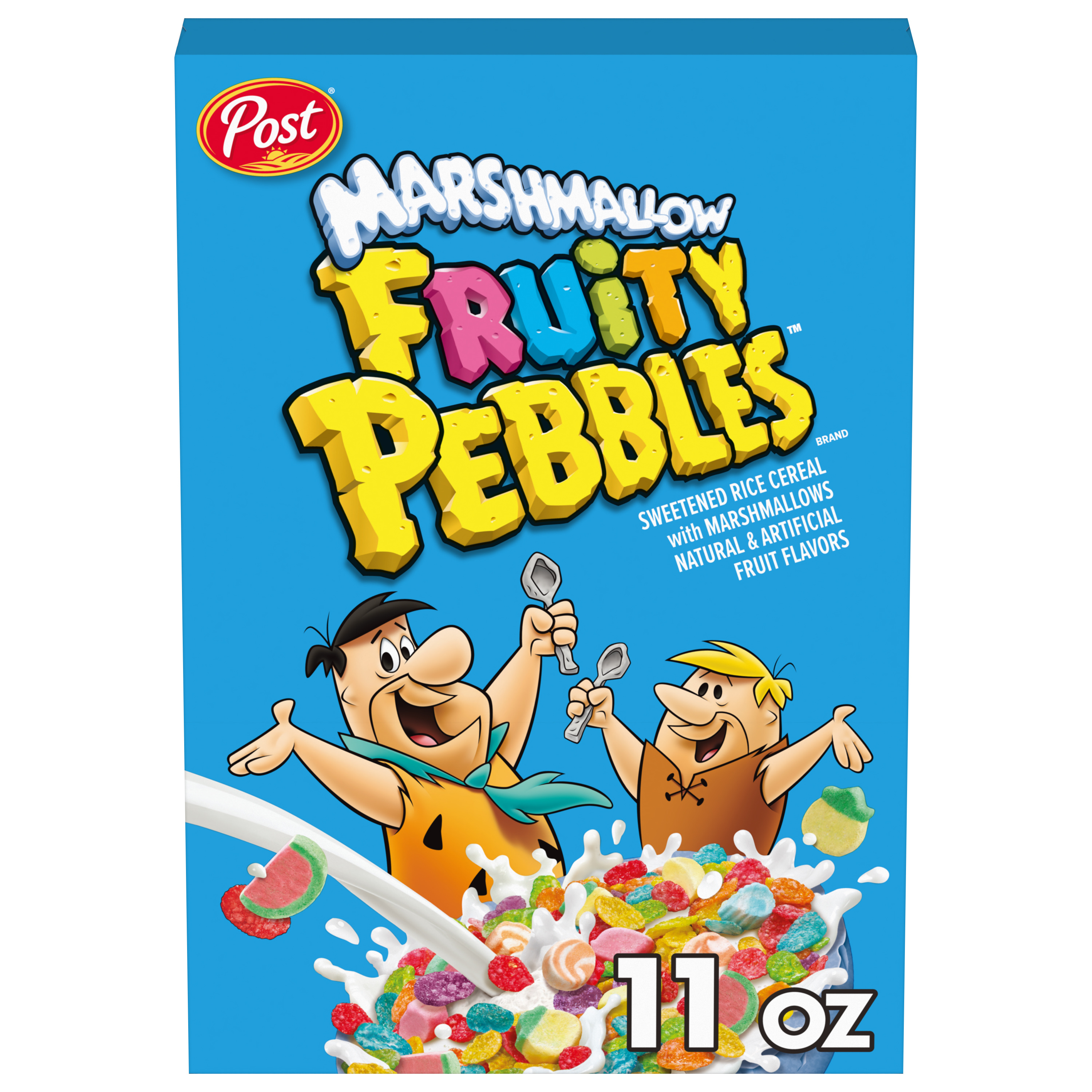 Post Fruity PEBBLES Marshmallow Cereal, 11 OZ Box | Giant Eagle