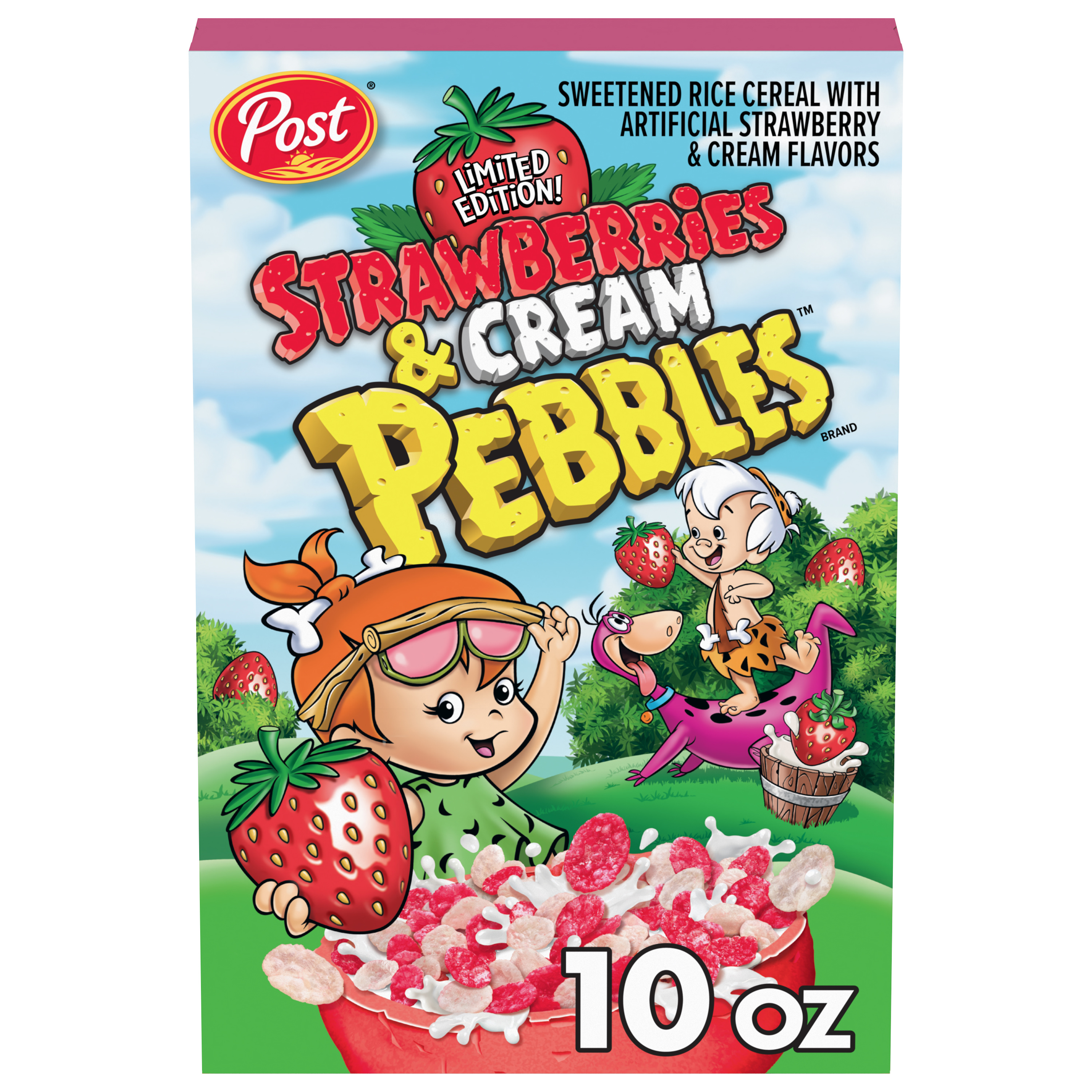 ジョリーピックルス「SMILE AND GROW FAT」JOLLYPICKLE Post Strawberries & Cream PEBBLES, Gluten Free Breakfast