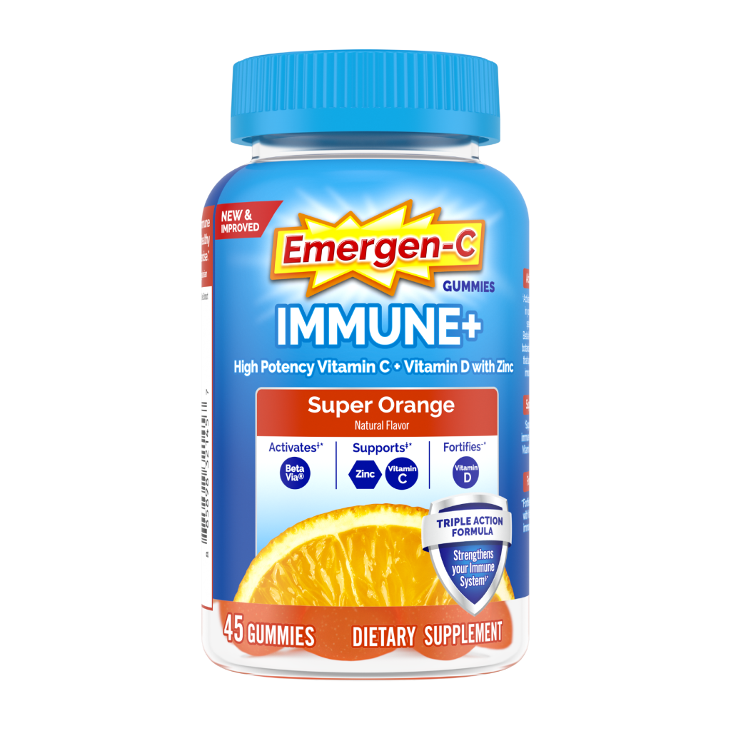 Immune+ Triple Action Super Orange Immune Support Gummies | Giant