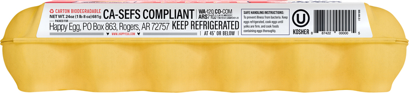 Happy Egg Co. Eggs, Free Range, Large | Giant Eagle | Because It