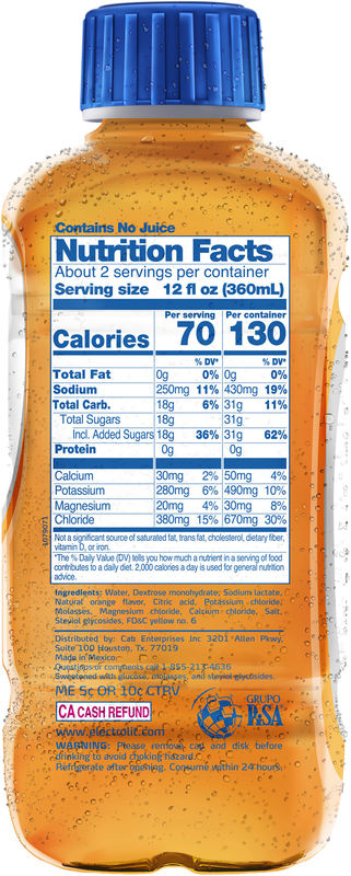 Electrolit Orange Electrolyte Beverage | Giant Eagle | Because It