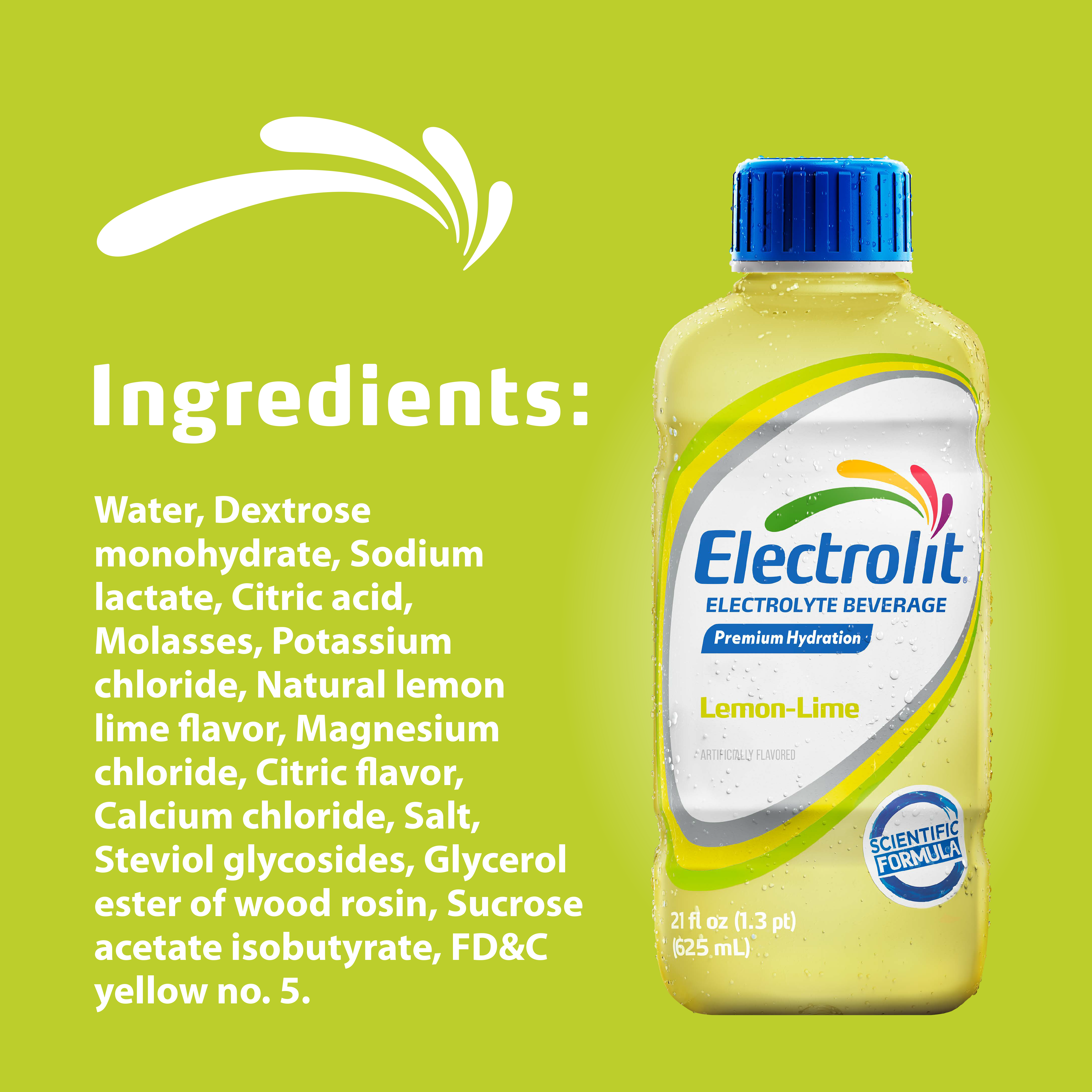 Electrolit Electrolyte Hydration Beverage – Lemon-Lime – 21 Fl Oz