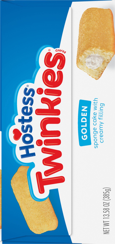Hostess Twinkies Snack Cakes, Golden Sponge Cake with Crème
