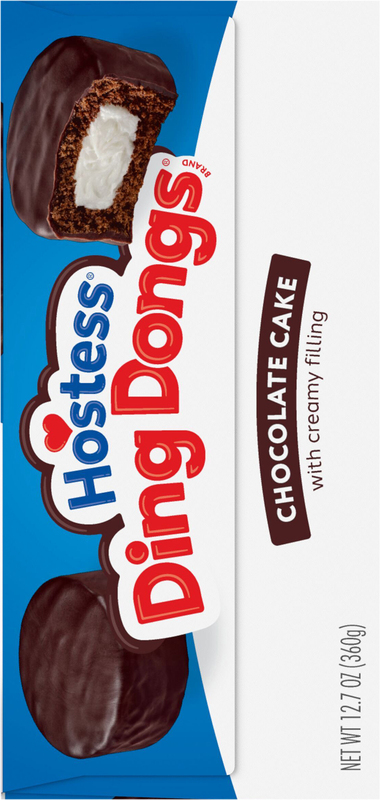 Hostess Ding Dongs Snack Cakes, Chocolate Flavor, 12.7 Oz. Box (10