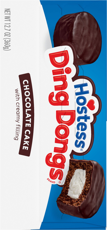 Hostess Ding Dongs Snack Cakes, Chocolate Flavor, 12.7 Oz. Box (10