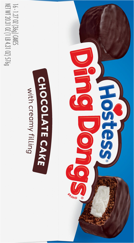 Hostess Ding Dongs Snack Cakes, Chocolate Flavor, 20.31 Oz. Box