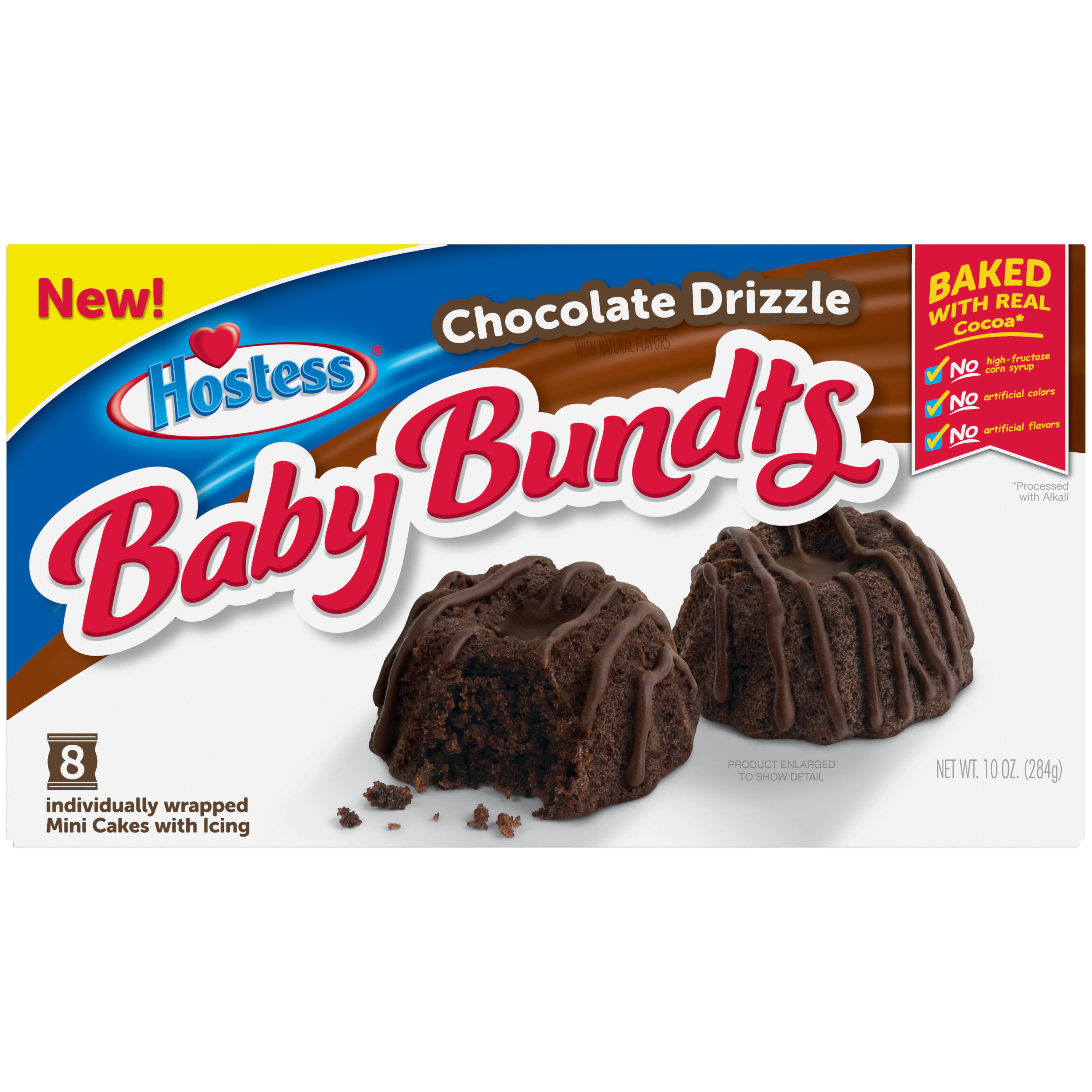 W TWC BABY CAKES JK Sサイズ HOSTESS Chocolate Drizzle Baby Bundts, Mini Chocolate Bundt Cakes