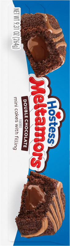 Hostess Meltamors Mini Lava Cakes, Double Chocolate Flavored, 9.31