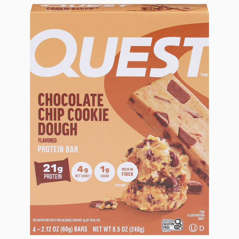 Quest Chocolate Chip Cookie Dough Flavored Protein Bar | Giant