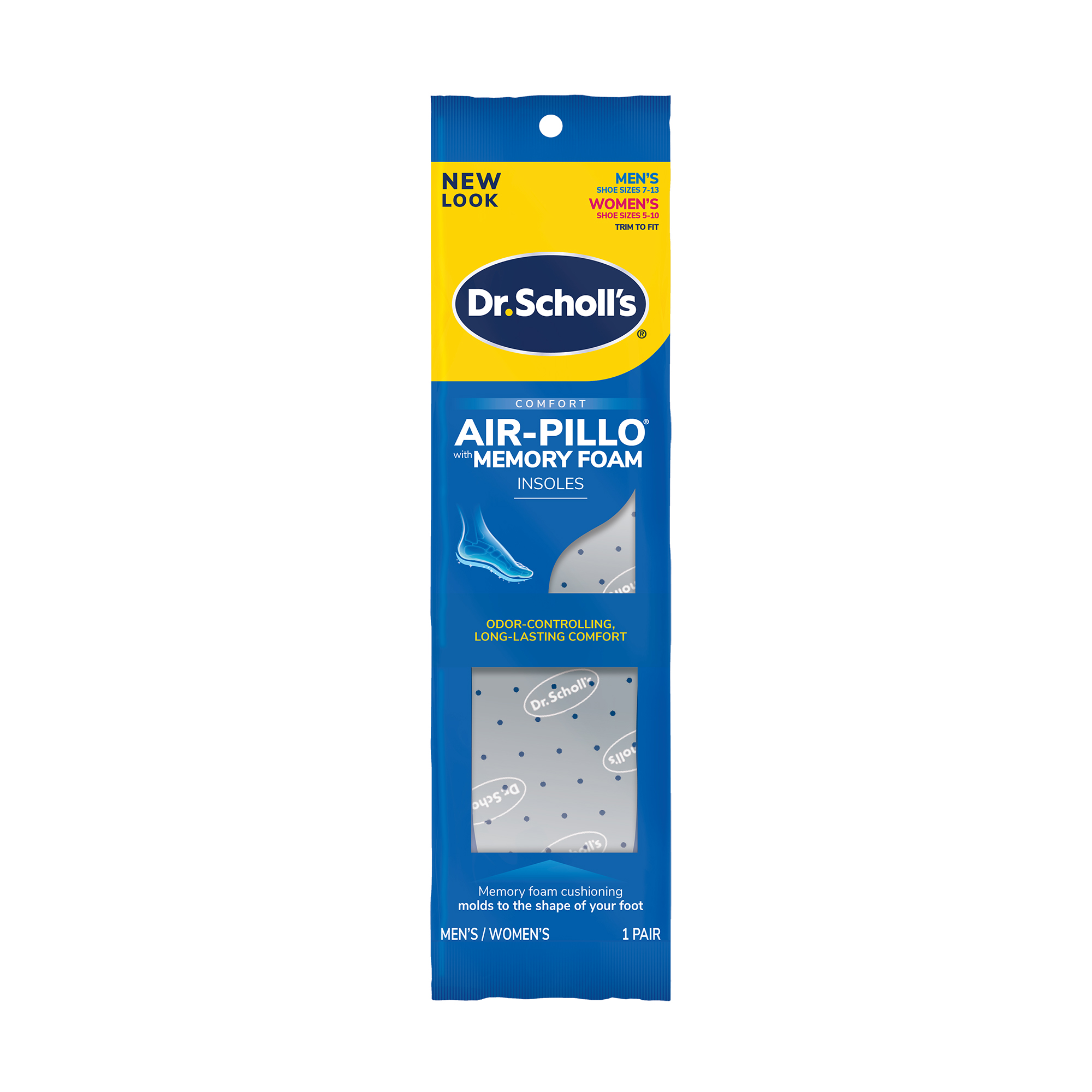 Scholl's® Air-Pillo® with Memory Foam Insoles, Unisex (Men