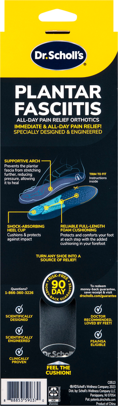 Dr Scholls Plantitis Insoles Scholl's Plantar Fasciitis Insoles