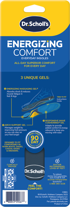Dr. Scholl's Energizing Comfort Everyday Insoles with Massaging