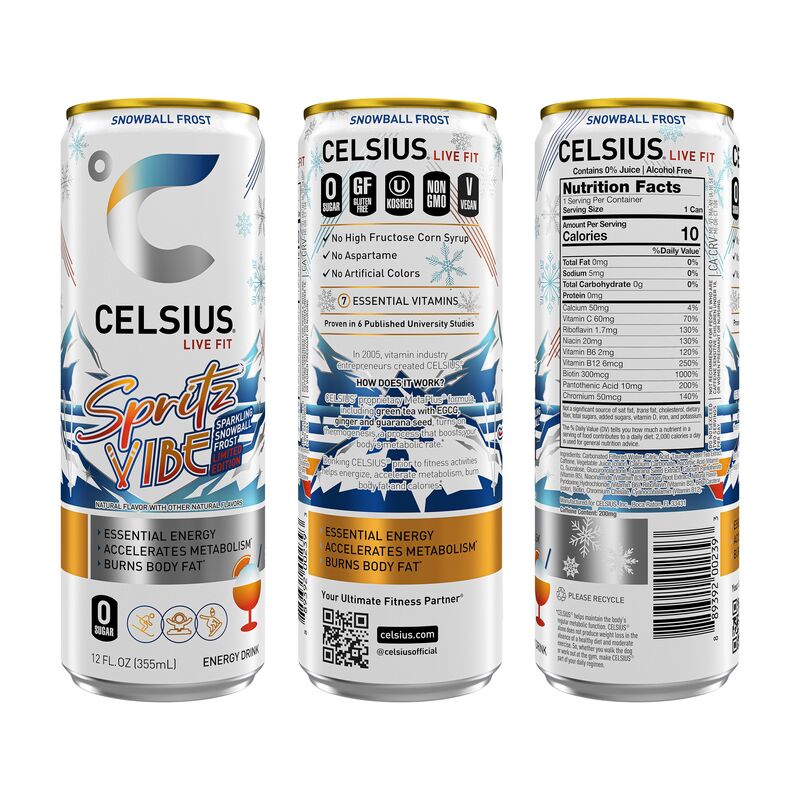 Celsius Sparkling Spritz Vibe, Functional Energy Drink | Giant