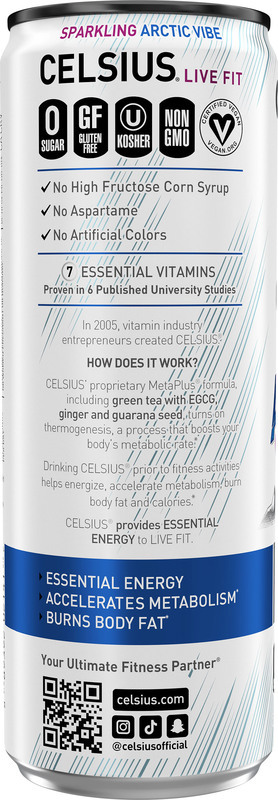CELSIUS Sparkling Arctic Vibe, Essential Energy Drink | Giant