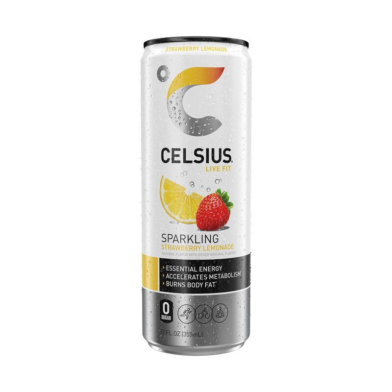 CELSIUS Sparkling Strawberry Lemonade, Functional Energy Drink