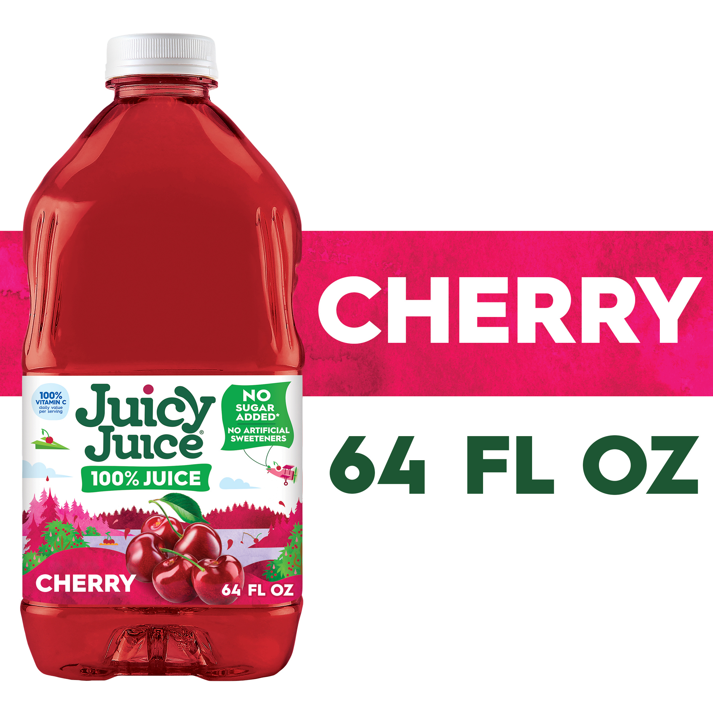 Juicy Juice 100% Juice, Cherry, 64 FL OZ Bottle | Giant Eagle