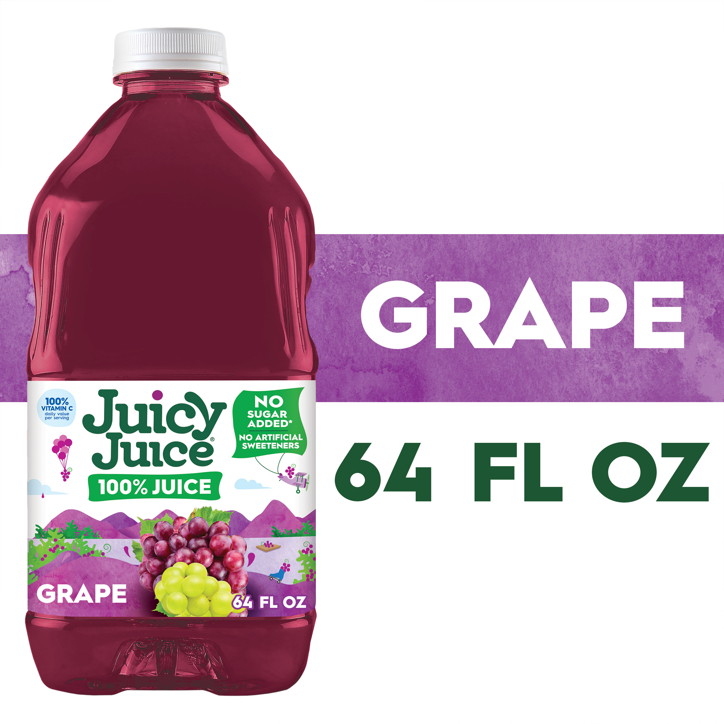 Juicy Juice 100% Juice, Grape, 64 FL OZ Bottle | Giant Eagle