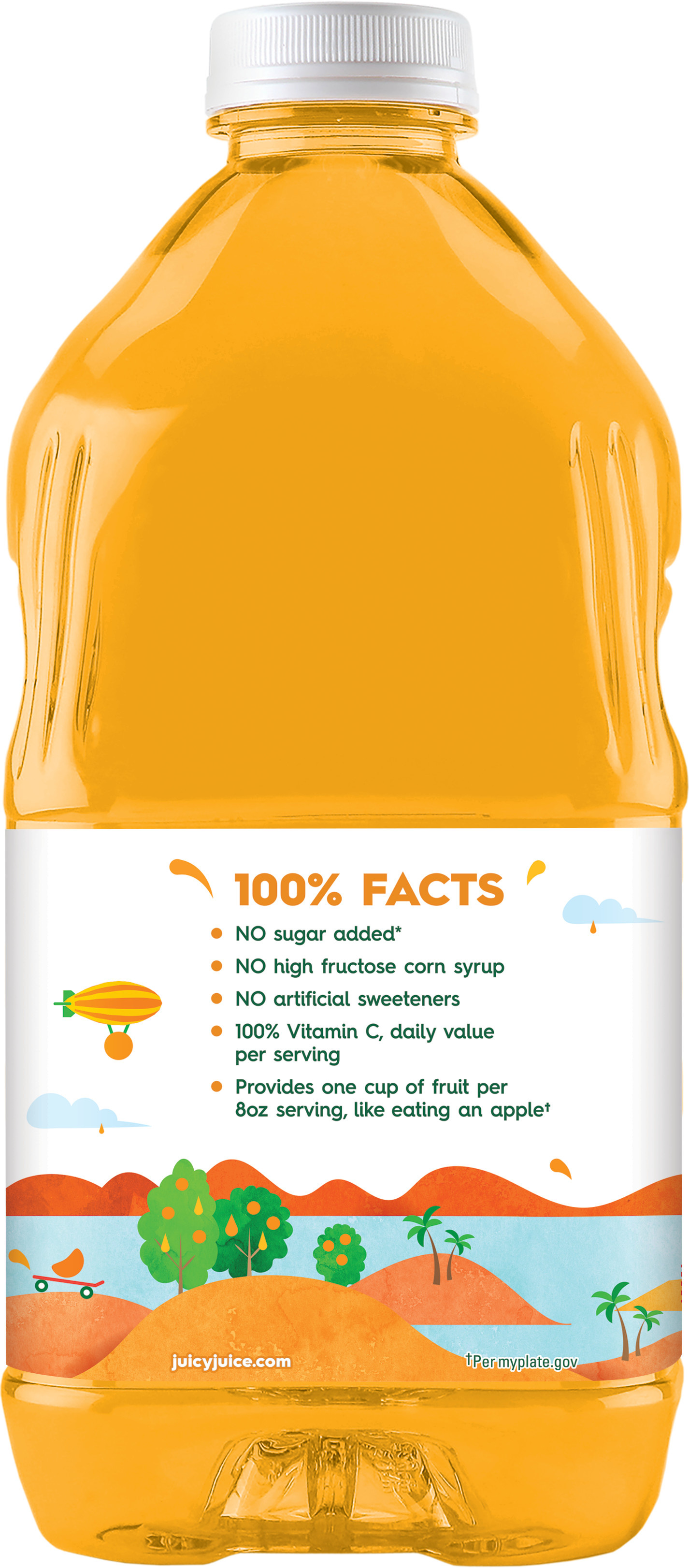 Juicy Juice 100% Juice, Orange Tangerine, 64 FL OZ Bottle