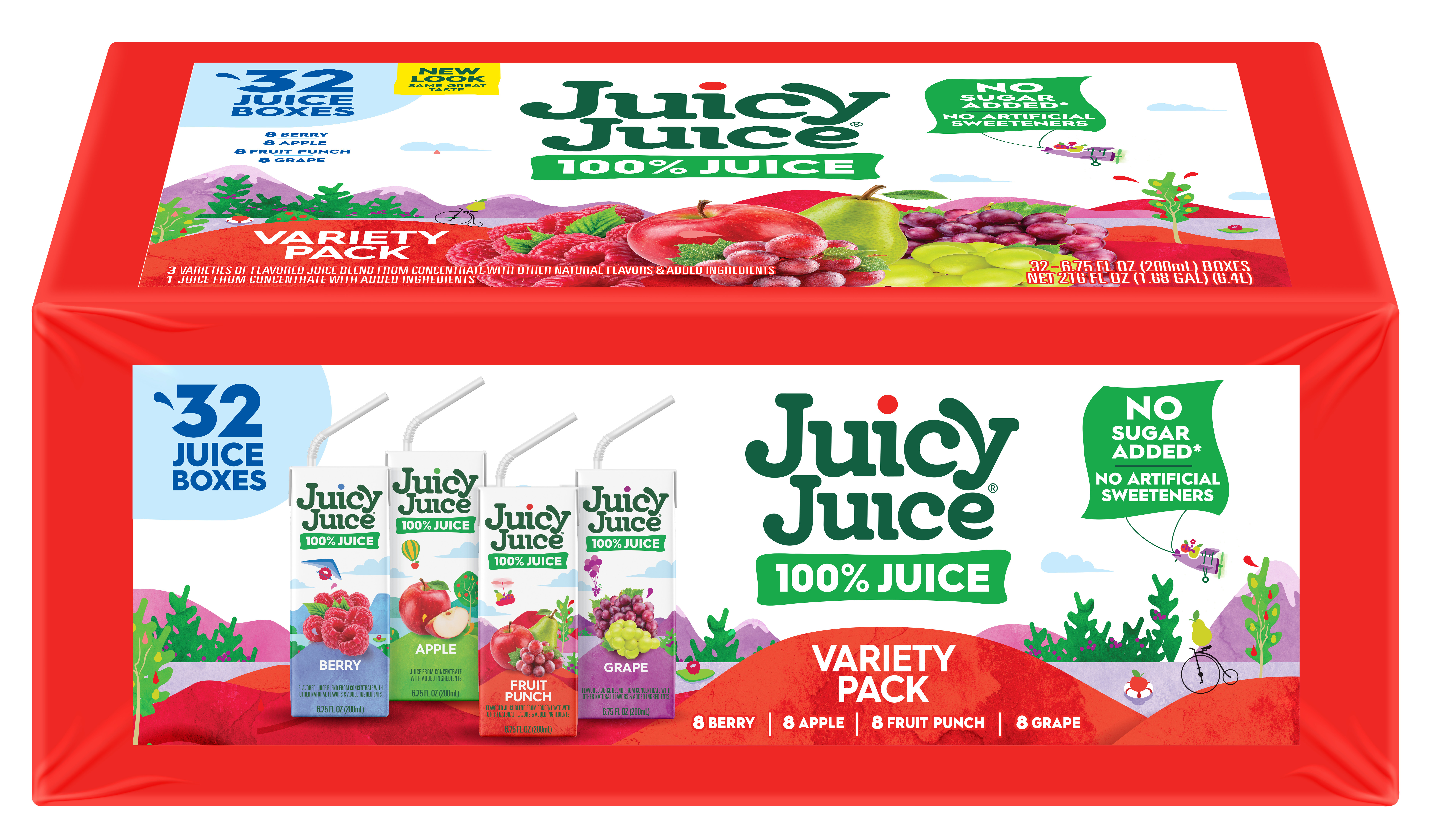 Juicy Juice 100% Juice, Shelf Stable Juice Box Variety Pack