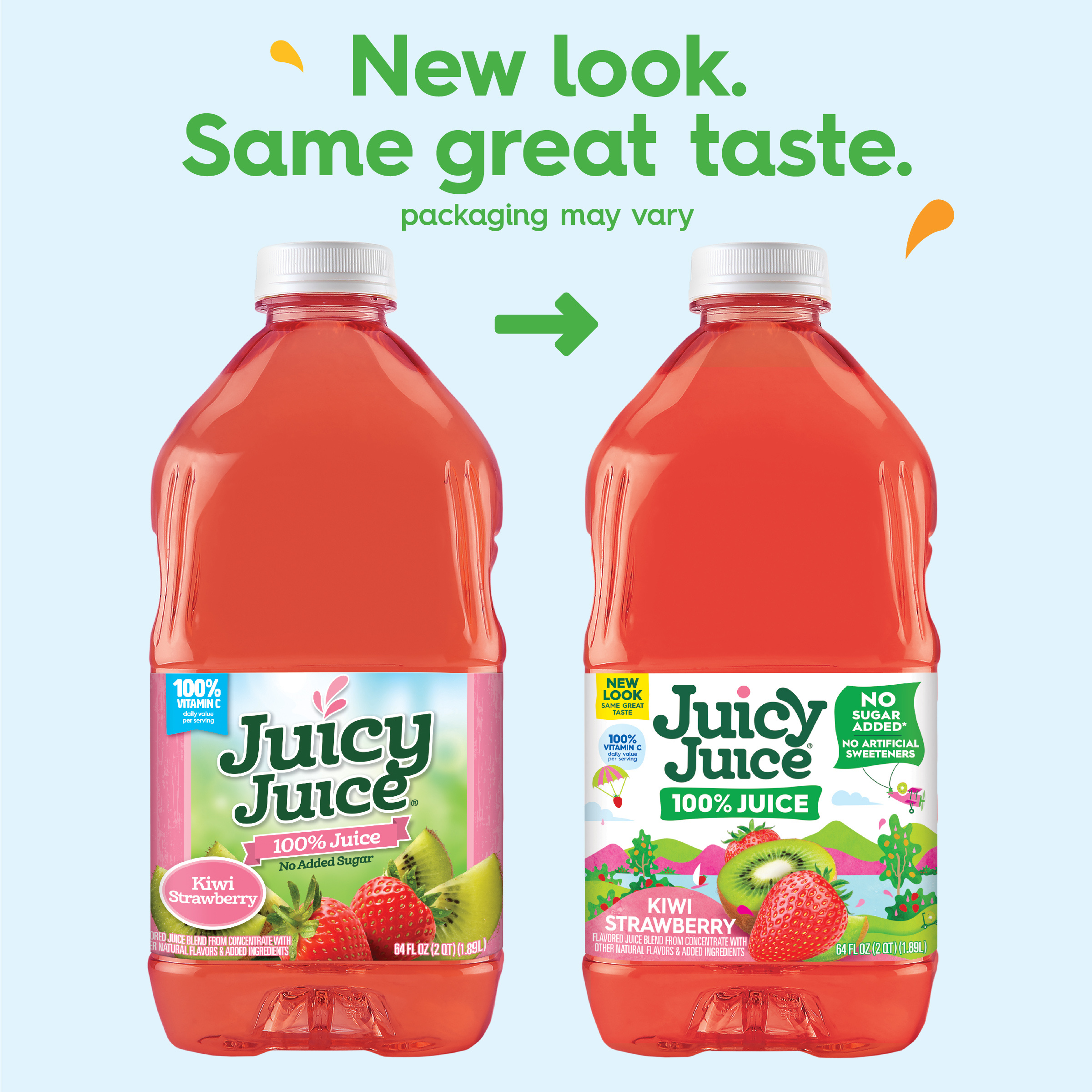 Juicy Juice 100% Juice, Kiwi Strawberry, 64 FL OZ Bottle | Giant