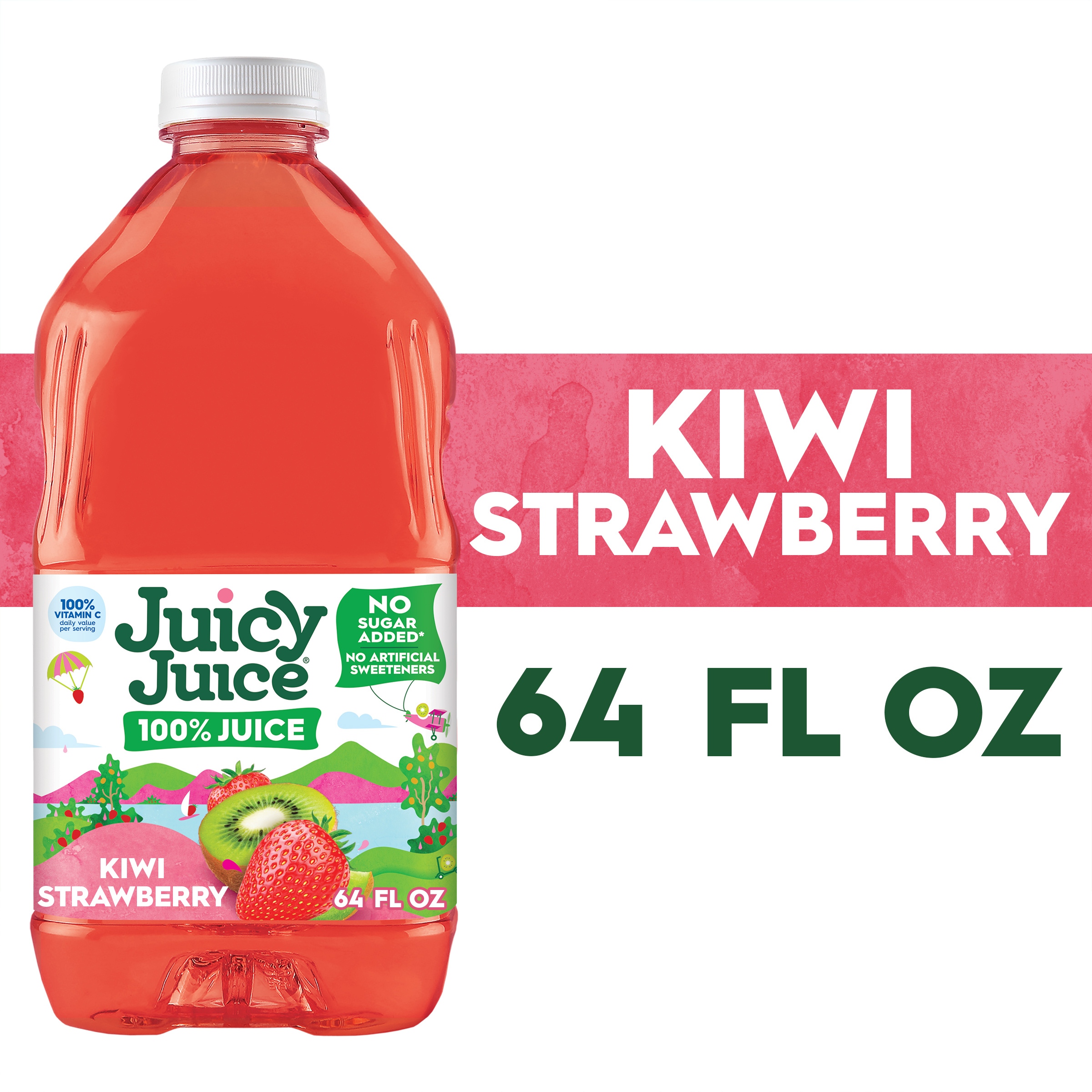 Juicy Juice 100% Juice, Kiwi Strawberry, 64 FL OZ Bottle | Giant