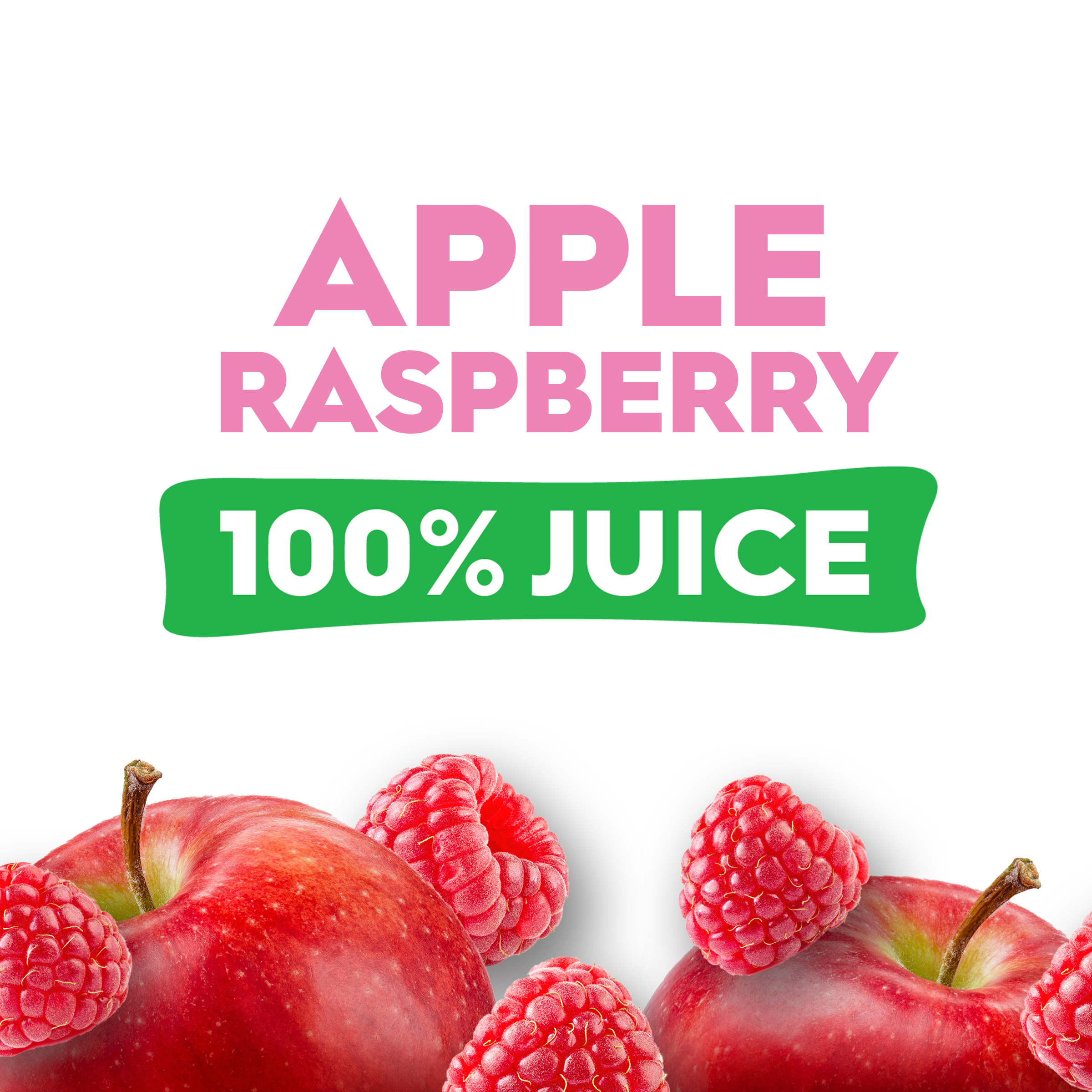 Juicy Juice 100% Juice, Apple Raspberry, 64 FL OZ Bottle | Giant