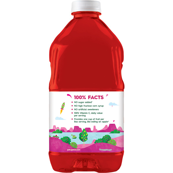 Juicy Juice 100% Juice, Apple Raspberry, 64 FL OZ Bottle | Giant