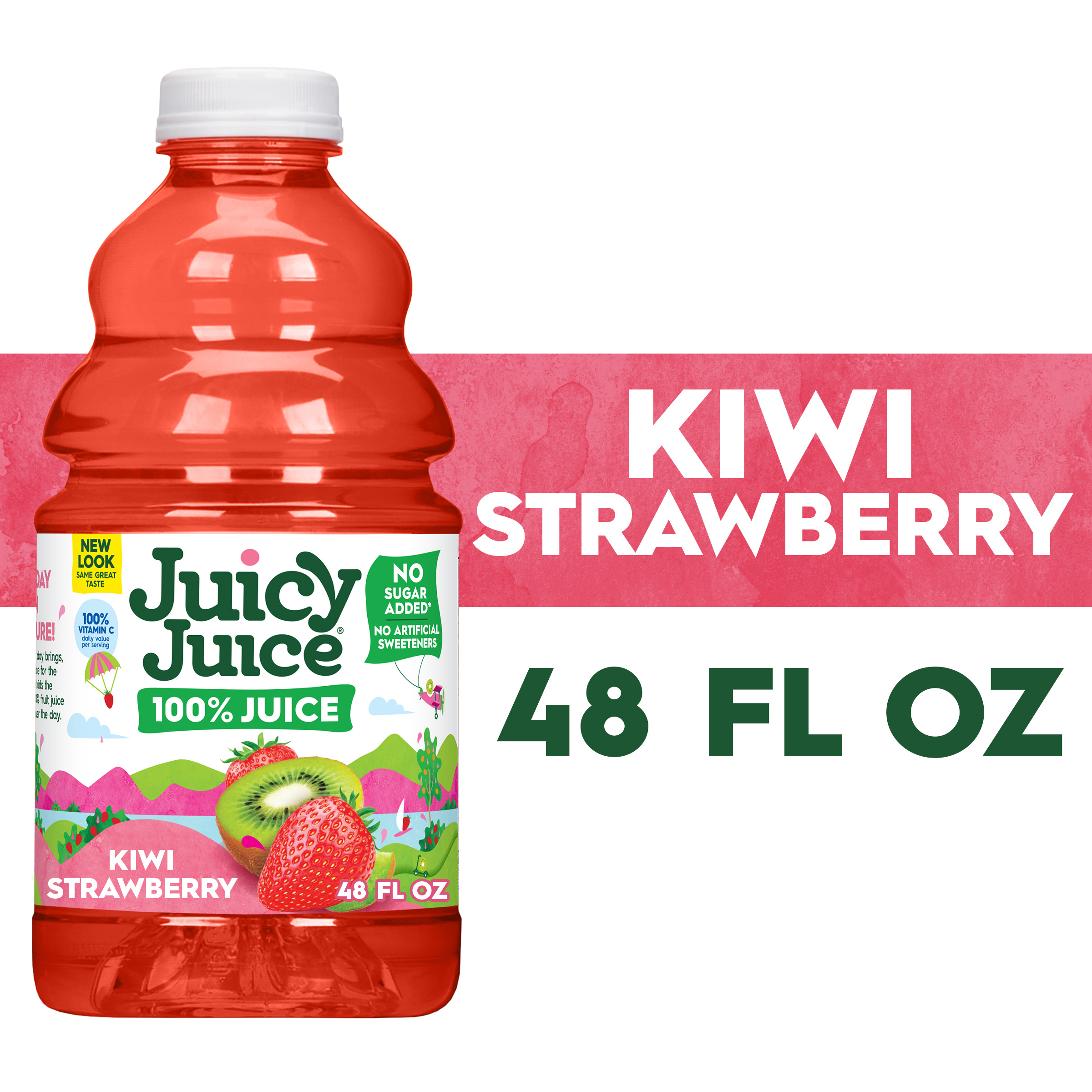 Juicy Juice 100% Juice, Kiwi Strawberry, 48 FL OZ Bottle | Giant