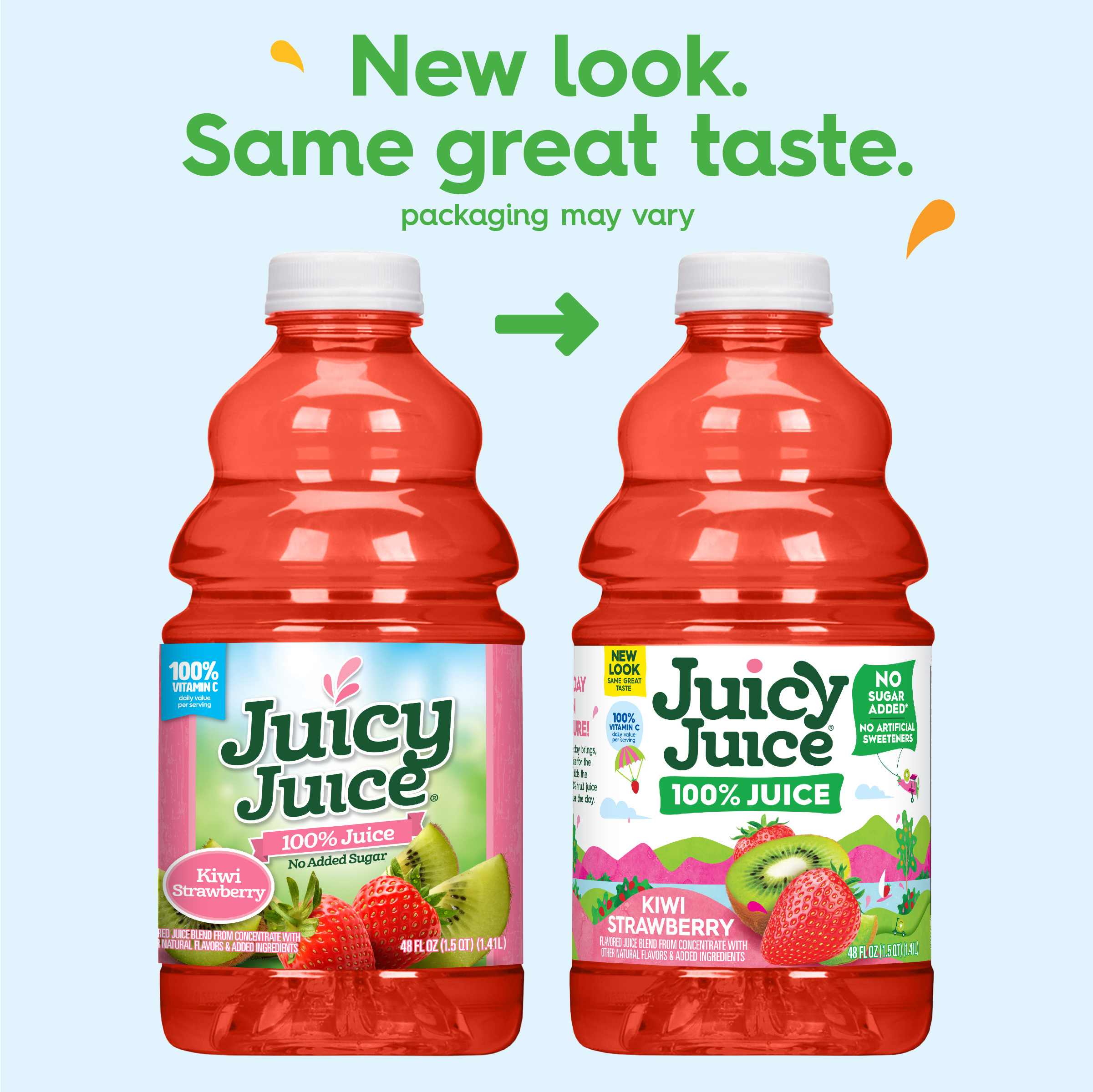 Juicy Juice 100% Juice, Kiwi Strawberry, 48 FL OZ Bottle | Giant