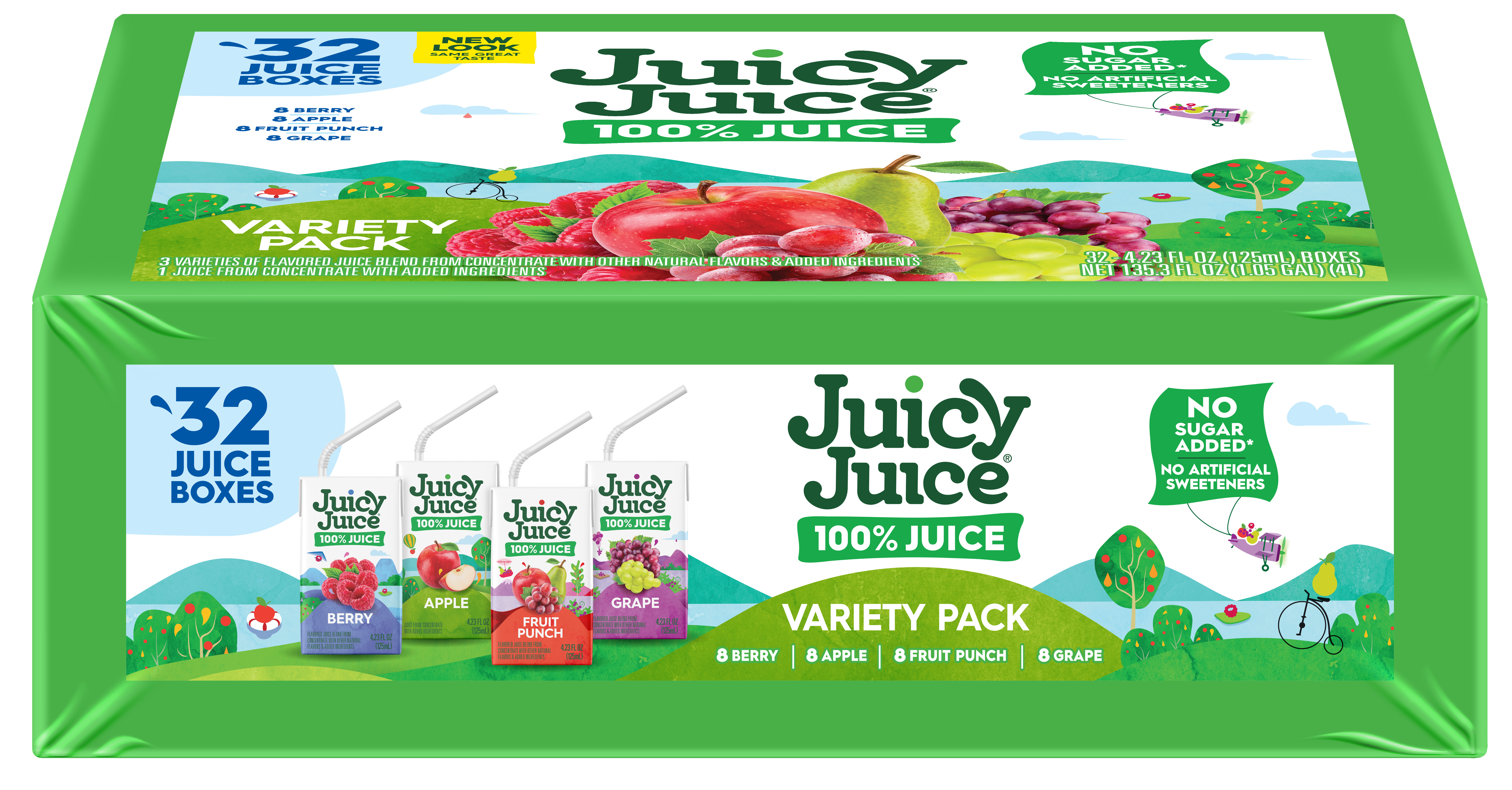 Juicy Juice 100% Juice, Shelf Stable Juice Box Variety Pack