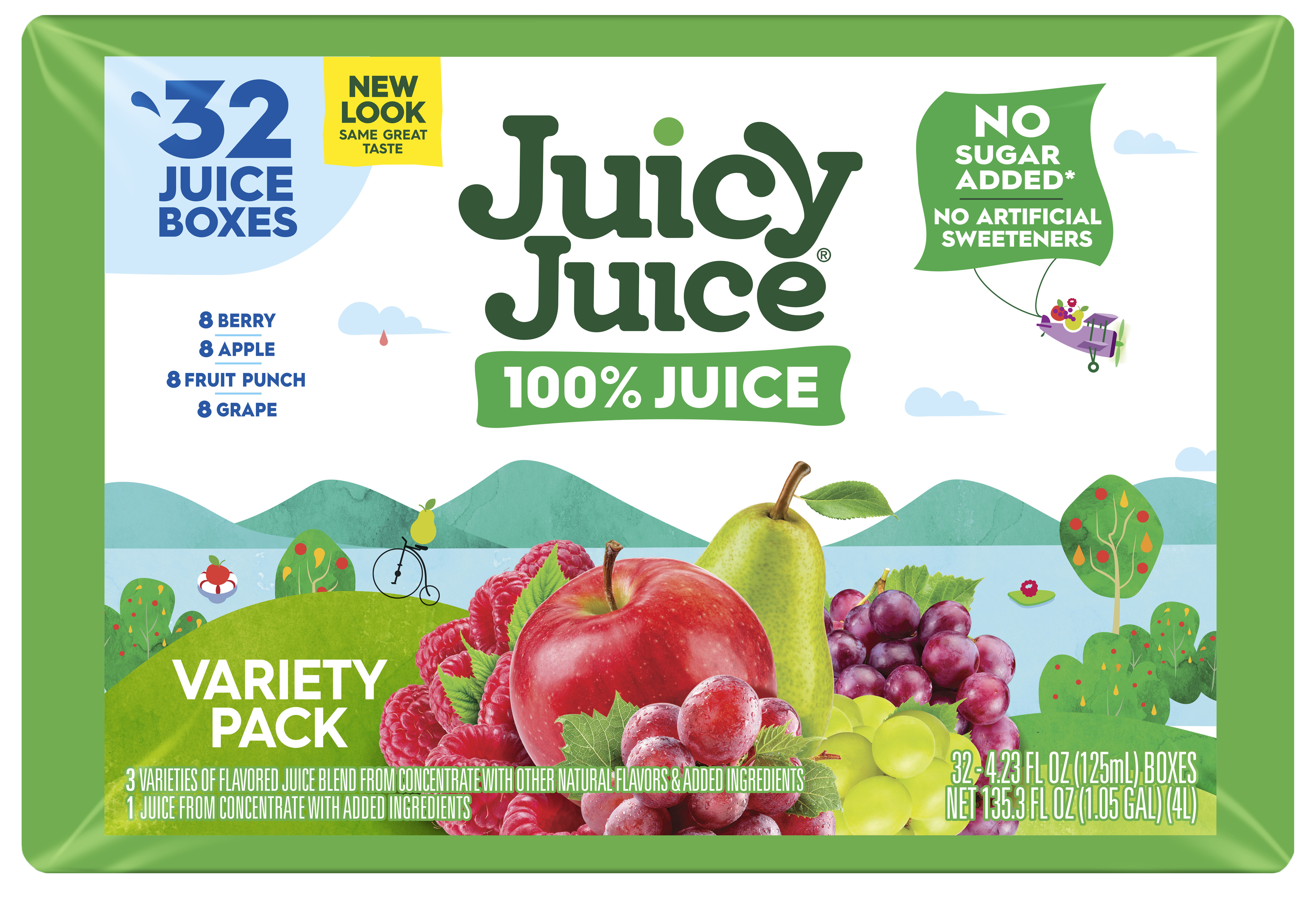 Juicy Juice 100% Juice, Shelf Stable Juice Box Variety Pack
