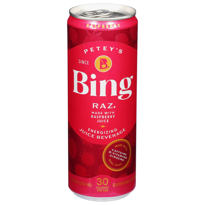 Bing Juice Beverage, Raspberry, Energizing, Raz | Giant Eagle