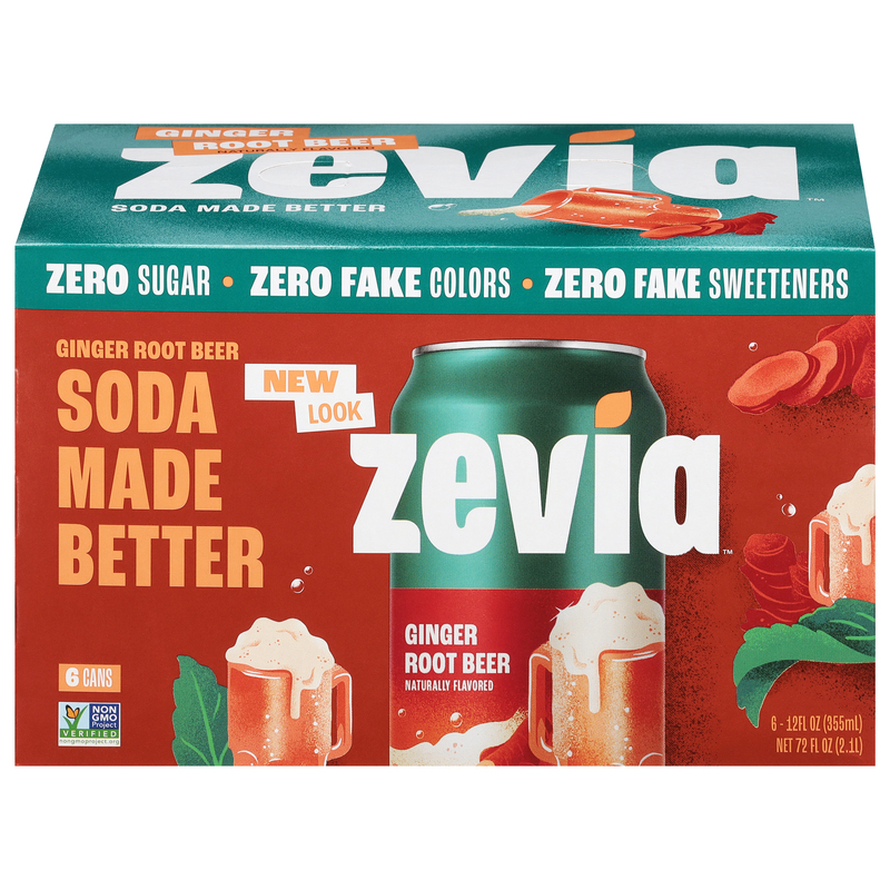 【zerda】 箱のみ Zevia Zero Sugar Ginger Ale Soda | Giant Eagle | Because It